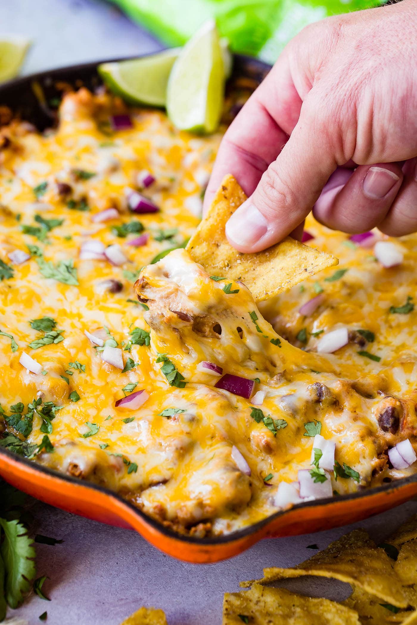 The Easiest One-Skillet Bean Dip for Game Day